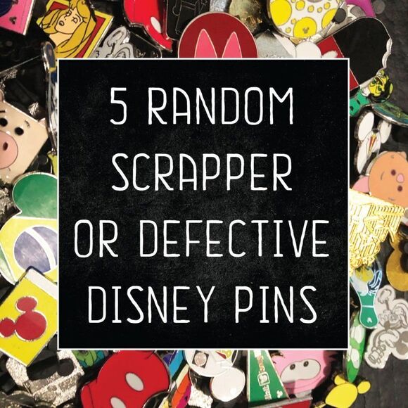🔮 5/$25 5 Scrapper or Defective‎ Disney Pins - Picture 1 of 7